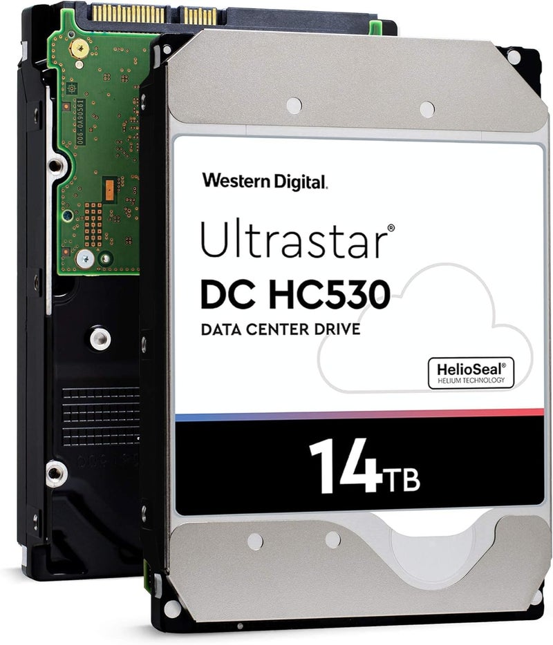 HGST WD Ultrastar DC HC530 14TB SATA 6Gb/s 3.5-Inch Data Center HDD - WUH721414ALE604 0F31152 (Renewed) - Image 1