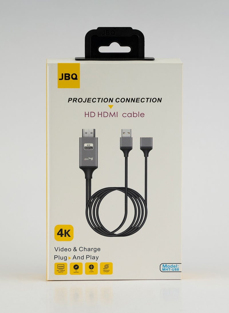 JBQ Projection Connection Video & Charge HDMI Cable - Image 3