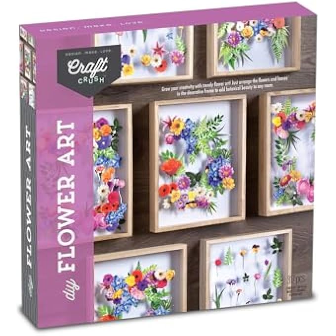Craft Crush DIY FLOWER ART KIT - Image 1