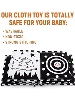 Womdee High Contrast Sensory Baby Toys Soft book,early Education Book,Infant Tummy Time Toys, Three-Dimensional Can Be Bitten and Tear Not Rotten Paper 0-3 Years Old Newborn Toys  - Image 4