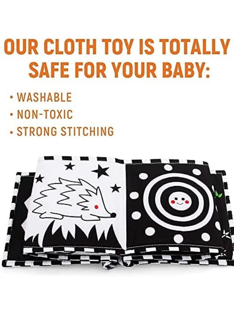 Womdee High Contrast Sensory Baby Toys Soft book,early Education Book,Infant Tummy Time Toys, Three-Dimensional Can Be Bitten and Tear Not Rotten Paper 0-3 Years Old Newborn Toys  - Image 4