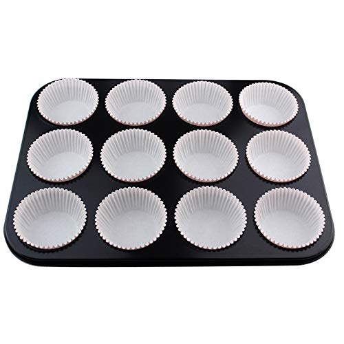 Eoonfirst Standard Size Baking Cups Thanksgiving Day Cupcake Liners 200 Pcs (Light Pink) - Image 4