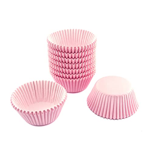 Eoonfirst Standard Size Baking Cups Thanksgiving Day Cupcake Liners 200 Pcs (Light Pink) - Image 2