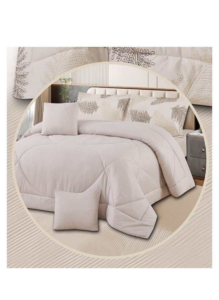 SMART HOME two-sided quilt set, two-sided mattress, consisting of 6 pieces, quilt with 6-piece filling, 100% microfiber, quilt size 230X250 cm  - Image 2
