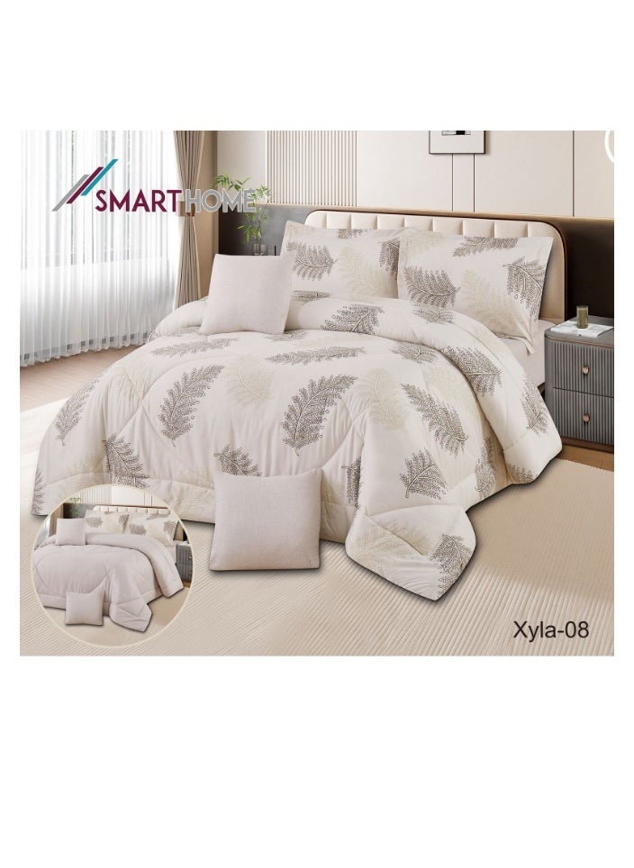 SMART HOME two-sided quilt set, two-sided mattress, consisting of 6 pieces, quilt with 6-piece filling, 100% microfiber, quilt size 230X250 cm  - Image 3