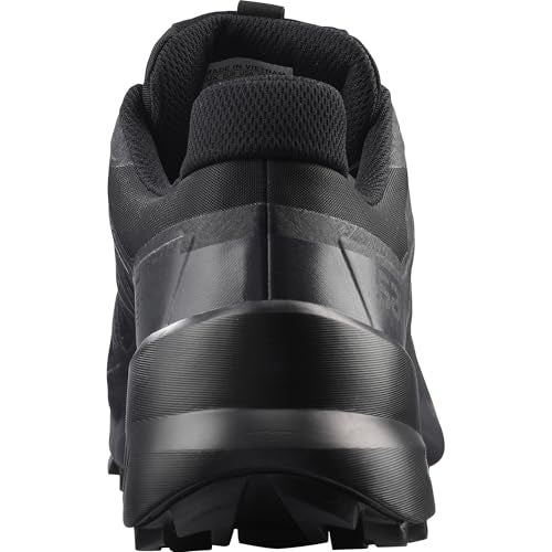 Salomon Women’s Speedcross 5 GTX, Waterproof Trail Running Shoes - Black/Black/Phantom - 6 - Image 4