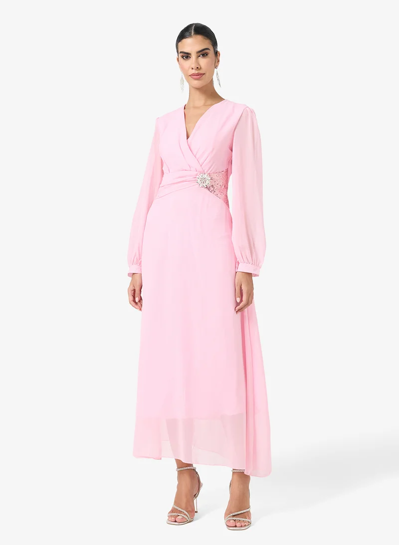 Puff Sleeve A-line Dress