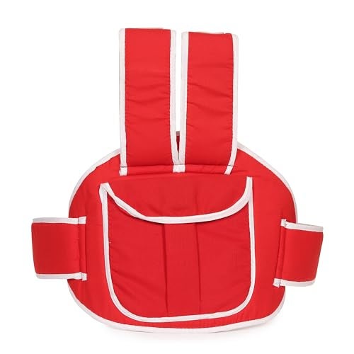 MELVIS Kids Safety Belt for Two Wheeler with Reflective Strips, Portable Seat Belt Children Motorcycle Harness for Motorcycle Bike, Adjustable Safety Harness for Boys Girls (2-12years) (Red) - Image 1