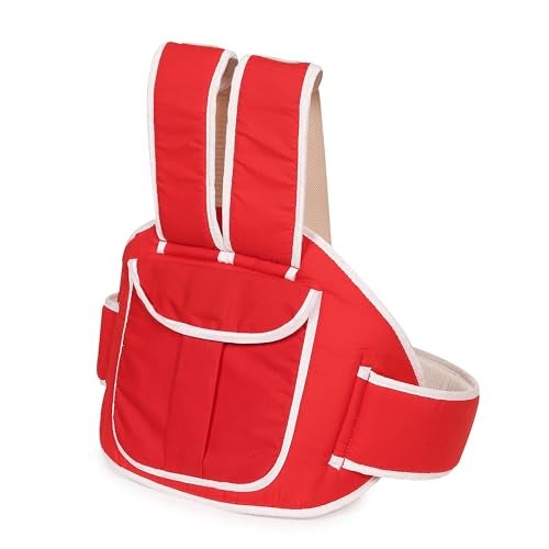 MELVIS Kids Safety Belt for Two Wheeler with Reflective Strips, Portable Seat Belt Children Motorcycle Harness for Motorcycle Bike, Adjustable Safety Harness for Boys Girls (2-12years) (Red) - Image 2