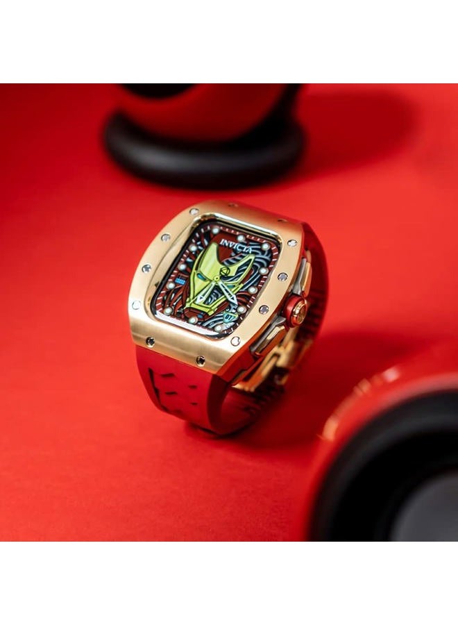 Luxury Watchband Fluorine Band for Apple Watch Ultra 49mm, Without watch buckle(Color : red, Size : 49mm for Ultra) - Image 3