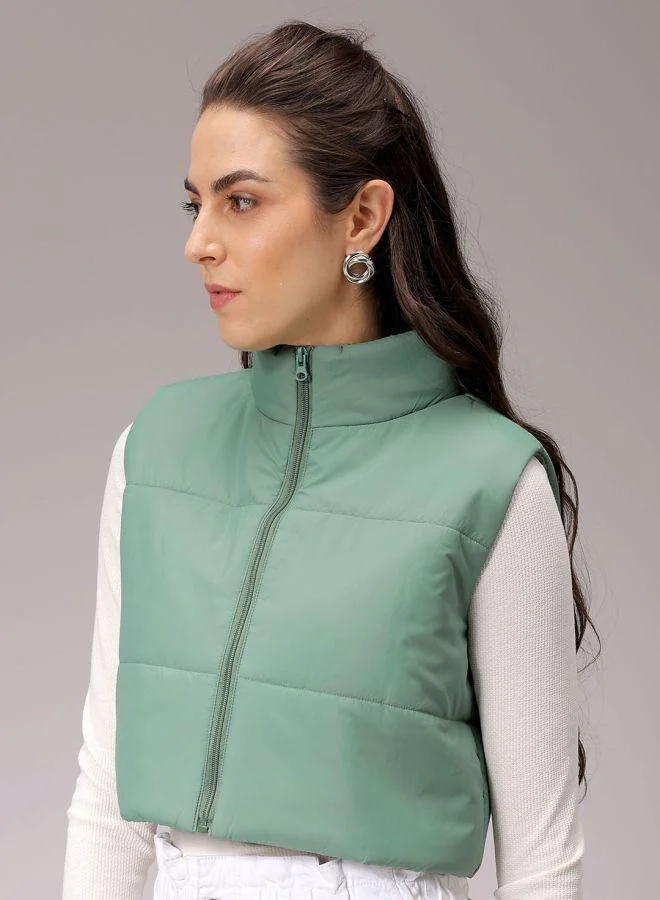 Freehand  Women Regular Fit Solid Quilted Jacket for Women | Best Price UAE