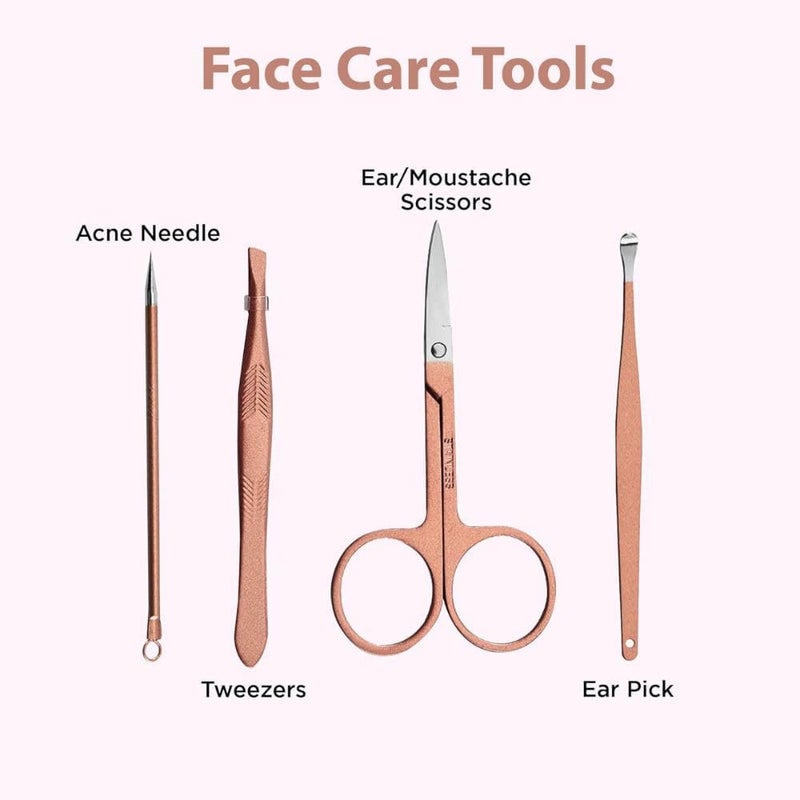 DREETI ENTERPRISES DREETI ENTERPRISE 10 in 1 Manicure Kit Nail Clipper Manicure Pedicure Kit Stainless Steel Nail Scissors Grooming Kit Nail Cleaning Knife Acne Needle Blackhead Nail Cutter Set Travel kit - Image 5