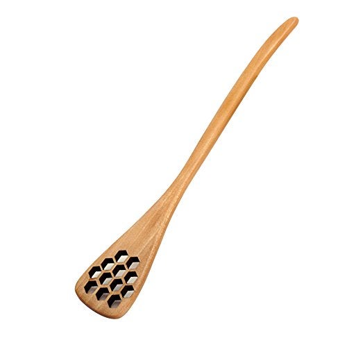 the love 12 Pack Wooden Honey Comb Honey Stick Honey Dipper Spoon, Coffee Stiring Spoon, Tableware for Wedding or Party Favors - Image 1