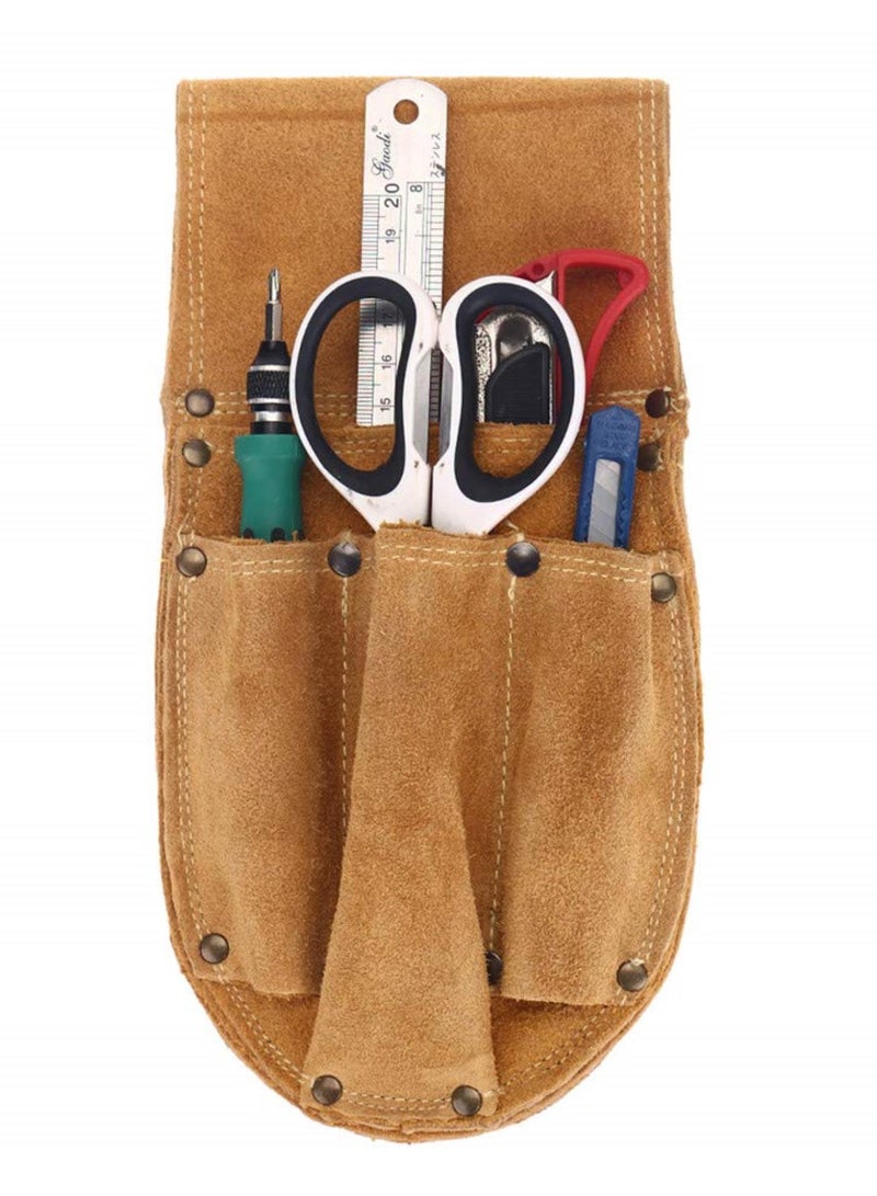 GGOOT Cowhide Waist Bag Electrical Woodworking Hardware Screwdriver Tools Belt Case  - Image 2