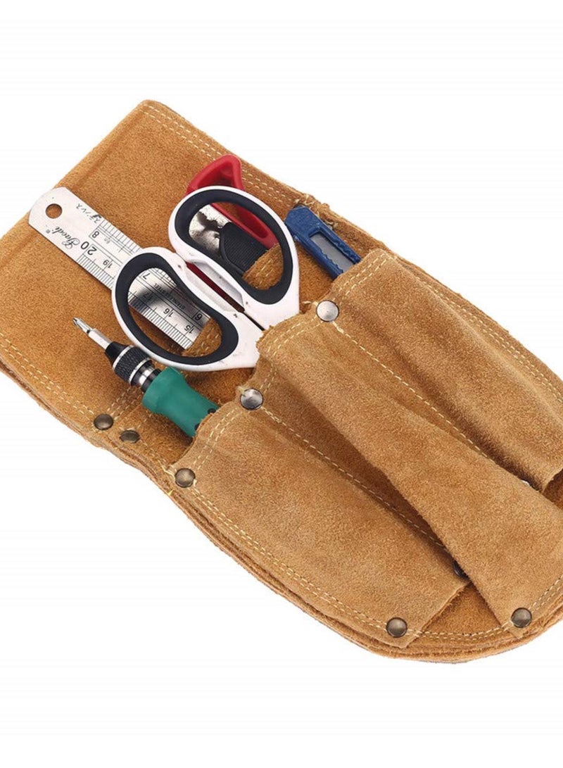 GGOOT Cowhide Waist Bag Electrical Woodworking Hardware Screwdriver Tools Belt Case  - Image 3