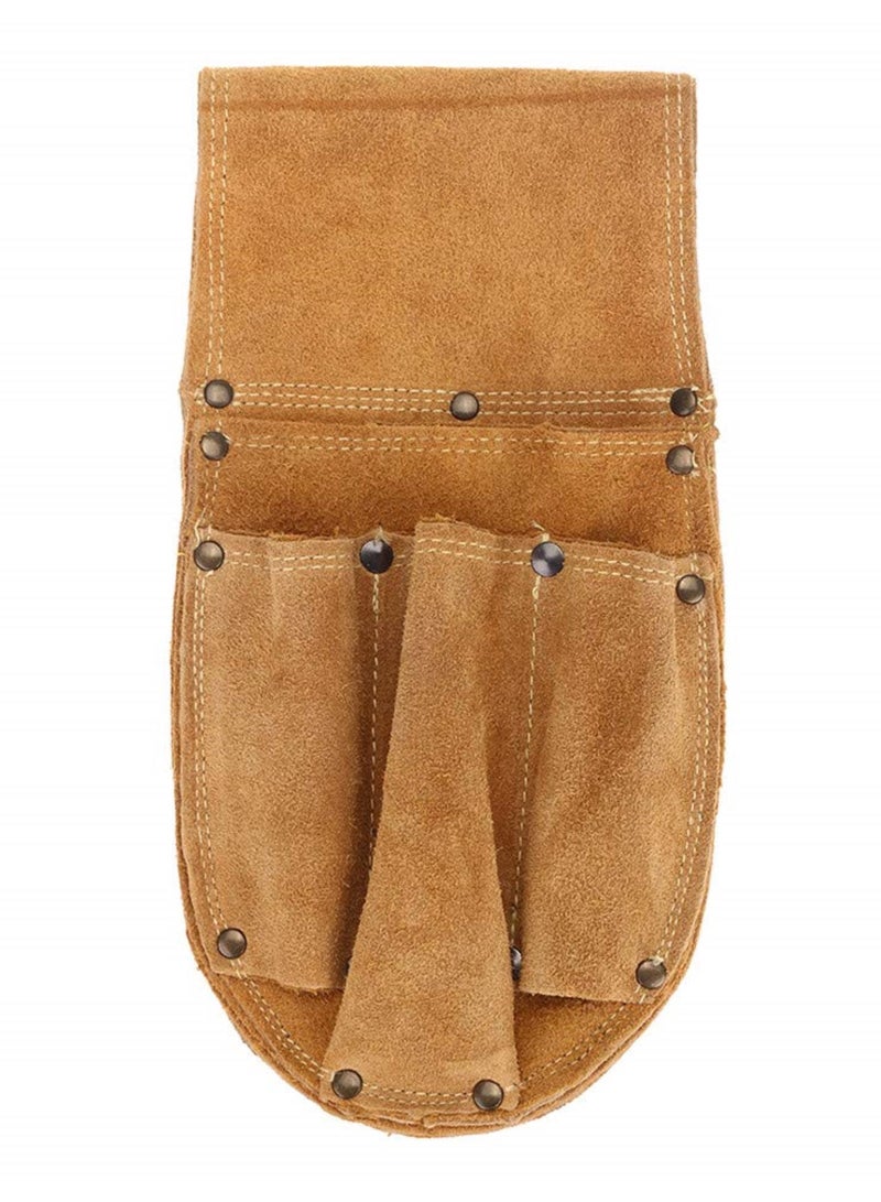 GGOOT Cowhide Waist Bag Electrical Woodworking Hardware Screwdriver Tools Belt Case  - Image 4