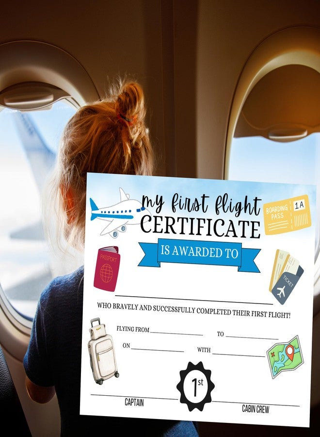 Lashicorn My First Flight Certificate 30pk 8.5x11” Kid’s Award Brave Flying Vacation Attendance Solo Pilot Achievement Aviation Journey Milestone for Parents - Image 5