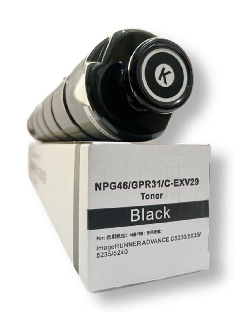 Terabyte C-EXV29 NPG-46 GPR-31 Compatible Toner Cartridge for Canon Image Runner ADV IR C5030 5035 C5235 C5240 (Black) - Image 2