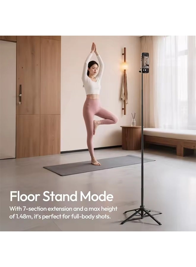 Ulanzi MT85 Automatic Phone Tripod Magsafe Dual-Side Magnet with 10m Wireless Control for Selfie Stick Livestreaming Vlog Shots - Image 4