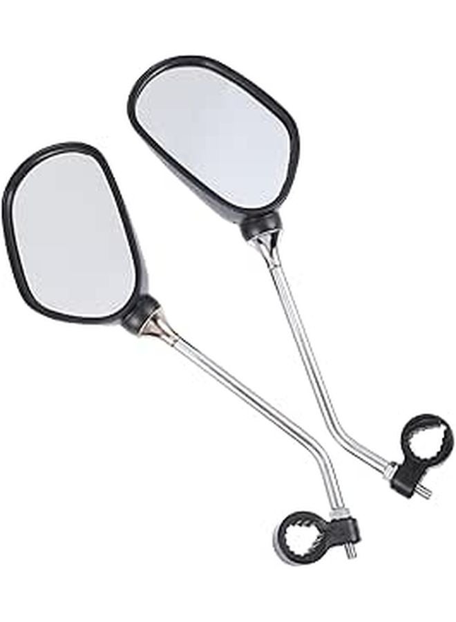 360 Degree Rotating Wide Angle Bike Mirrors for Bicycle Ebike Scooter - Image 1