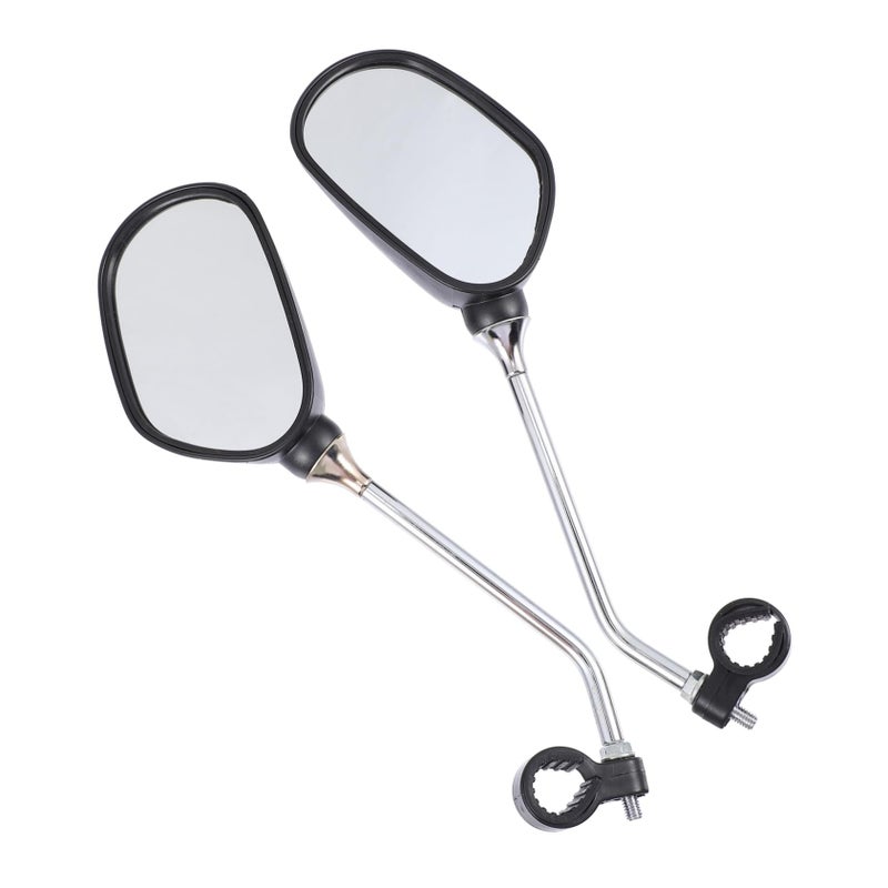 360 Degree Rotating Wide Angle Bike Mirrors for Bicycle Ebike Scooter - Image 2