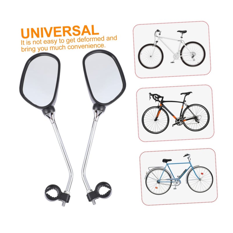 360 Degree Rotating Wide Angle Bike Mirrors for Bicycle Ebike Scooter - Image 5