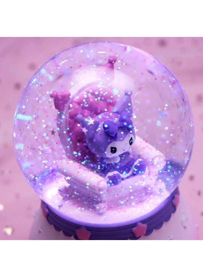 【shop】 Melody Crystal Ball Music Box Dream Rotating Luminous Lights Music Box Series Birthday Gift-Color:Sakura Kurome-Size:Medium Size 【music + Lanterns + Shaking Snow】 - Image 2