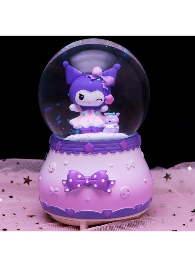 【shop】 Melody Crystal Ball Music Box Dream Rotating Luminous Lights Music Box Series Birthday Gift-Color:Sakura Kurome-Size:Medium Size 【music + Lanterns + Shaking Snow】 - Image 5