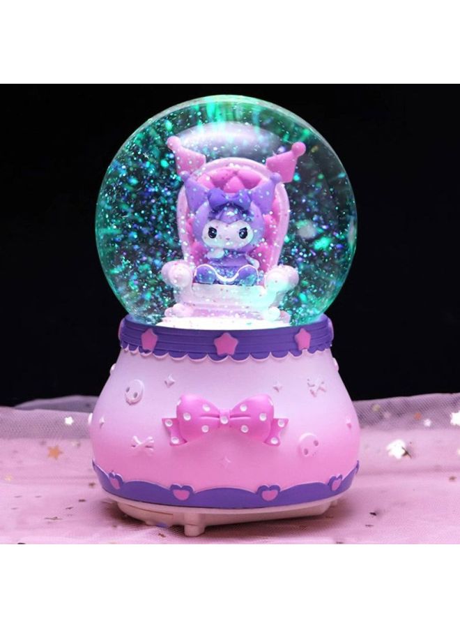 【shop】 Melody Crystal Ball Music Box Dream Rotating Luminous Lights Music Box Series Birthday Gift-Color:Sakura Kurome-Size:Medium Size 【music + Lanterns + Shaking Snow】 - Image 4