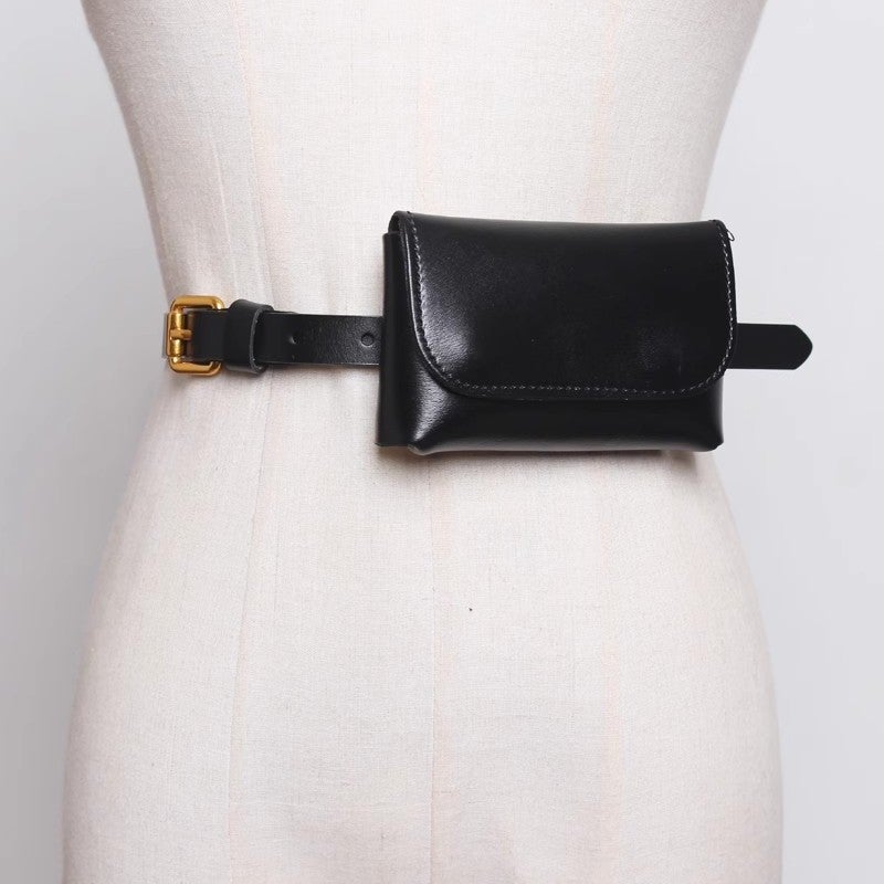 Women'S Belt Trendy Ins Small Waist Bag With Suit Dress Real Belt Decorative Jeans Simple All-Match Girdle - Image 2