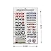 Kungfu Graphics KYB Sponsor Logo Racing Sticker Sheet Universal 72X 102 inch White - Image 2