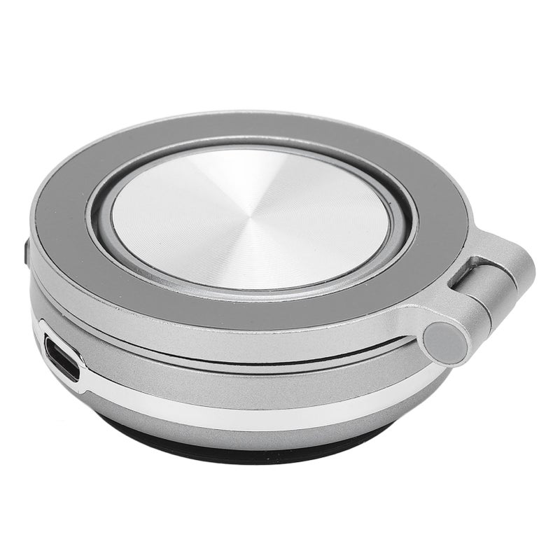 Magnet Phone Holder Vacuum Suction 360 Deg Rotation Portable for Dash Board Wall Desk Live Streaming Silver - Image 2
