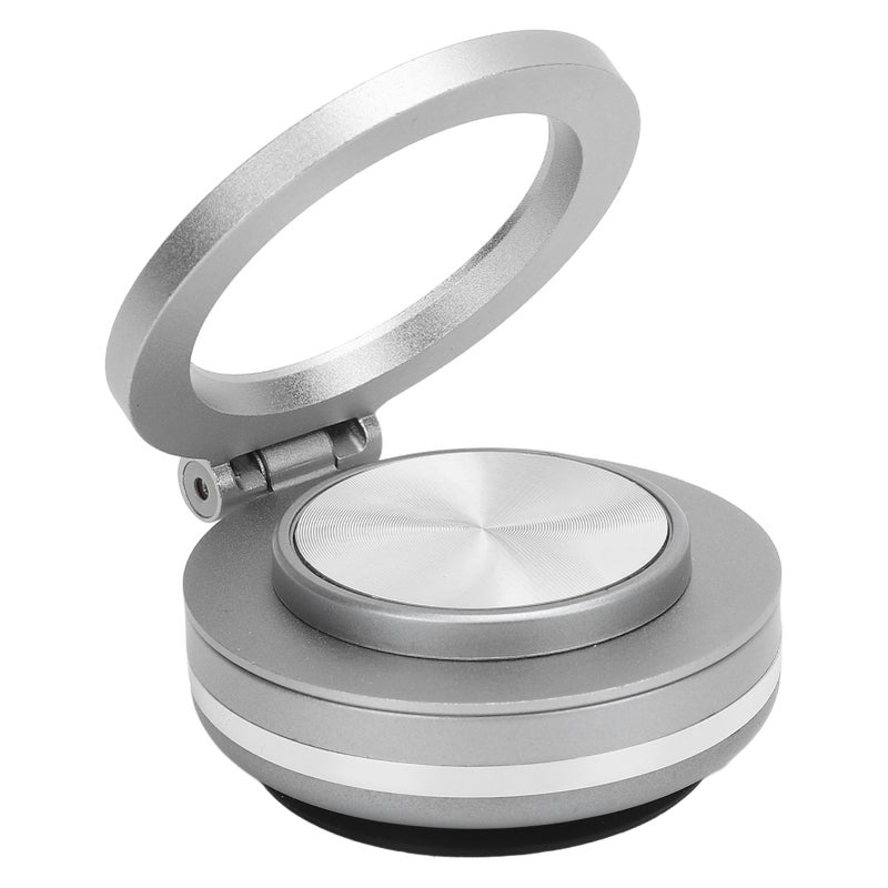 Magnet Phone Holder Vacuum Suction 360 Deg Rotation Portable for Dash Board Wall Desk Live Streaming Silver - Image 5