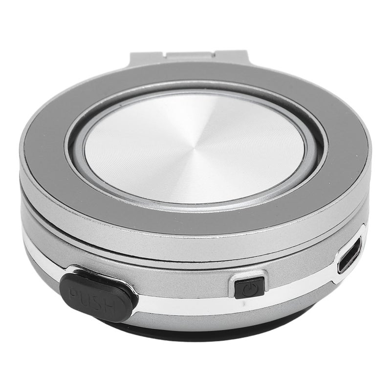 Magnet Phone Holder Vacuum Suction 360 Deg Rotation Portable for Dash Board Wall Desk Live Streaming Silver - Image 3