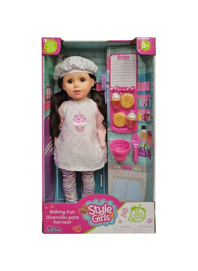 Baby Maziuna Baby Maziuna Style Girls Baking Fun Playset (45.72 cm)  - Image 1