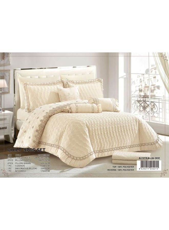 Al Shalhoub 9 Pieces Polyester Bridal Comforter Set Australia