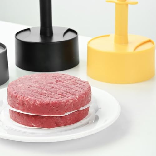 ATORSE Hamburger Patty Press with 100Paper Burger Press for Sausage Outdoor Camping - Image 3