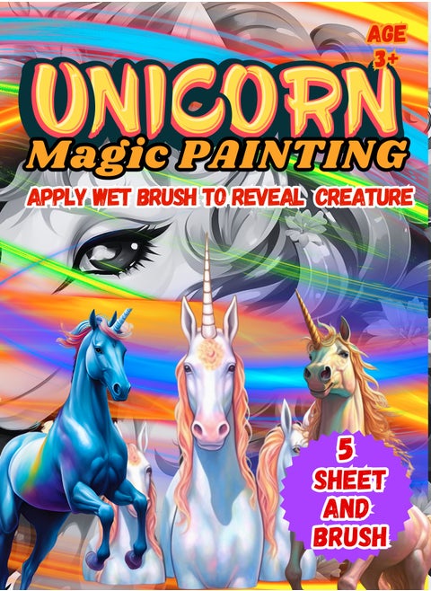 Unicorn Magic Painting Book Kit for Kids