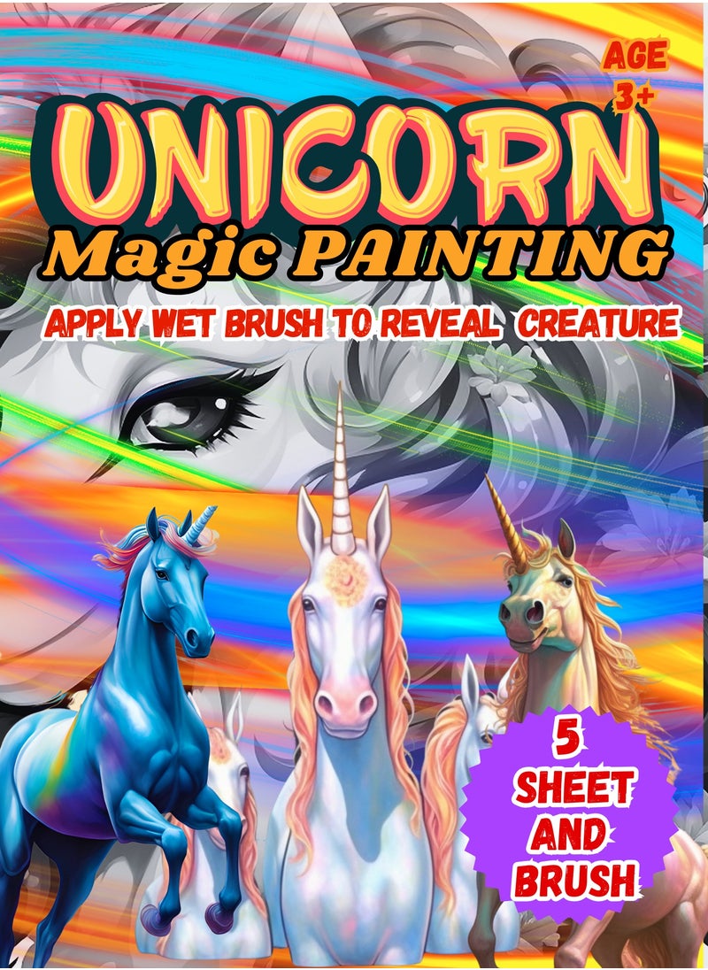 Unicorn Magic Painting Book Kit for Kids