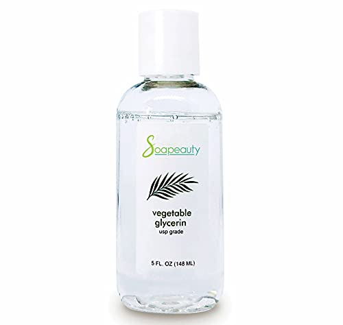 Soapeauty Vegetable Glycerin USP Grade | Non-GMO Pure Glycerin for Skin Care, Hair Care, Soap Making & DIY Formulations | 5 oz