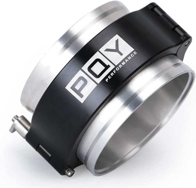 pqy 3 Inch Aluminum Quick Release V Band Clamp with Flange Intake Intercooler Pipe Clamp Throttle Union Sleeve - Image 1