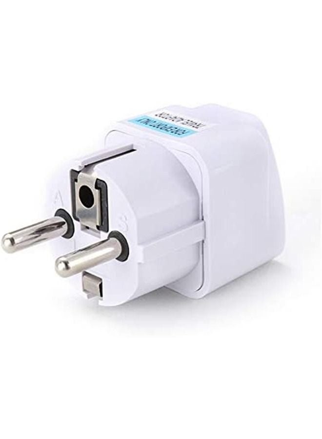 3-Pack Universal Travel Plug Adapters 🔌 Converts US/UK/AU Plugs to European E/F Schuko Power Outlets ⚡ Compact 2-Pin Travel Set - Image 3