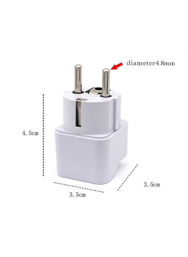 3-Pack Universal Travel Plug Adapters 🔌 Converts US/UK/AU Plugs to European E/F Schuko Power Outlets ⚡ Compact 2-Pin Travel Set - Image 4