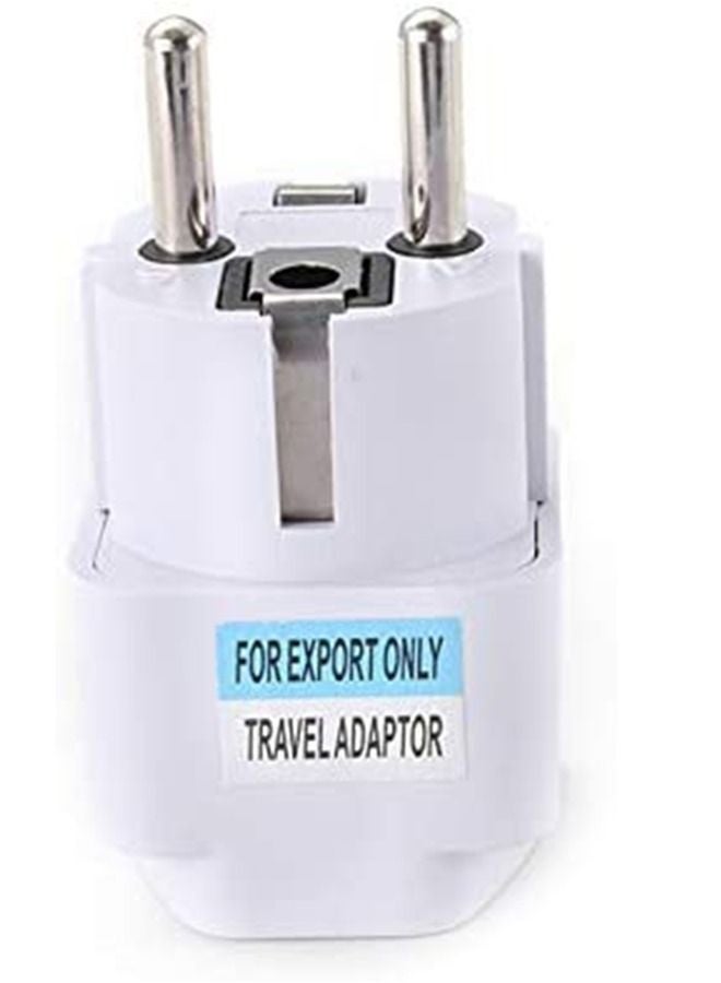 3-Pack Universal Travel Plug Adapters 🔌 Converts US/UK/AU Plugs to European E/F Schuko Power Outlets ⚡ Compact 2-Pin Travel Set - Image 2