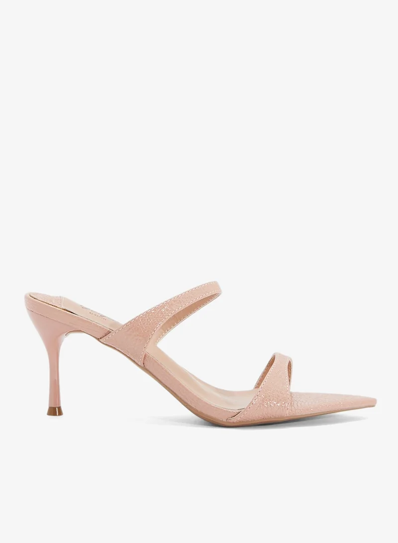 Ginger Pointed Heeled Mule