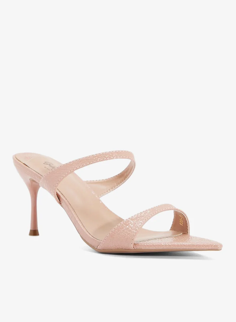 Ginger Pointed Heeled Mule