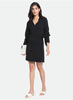 Dennis Lingo Elegant Black Dress for Women - Regular Fit, Chic  - Image 1