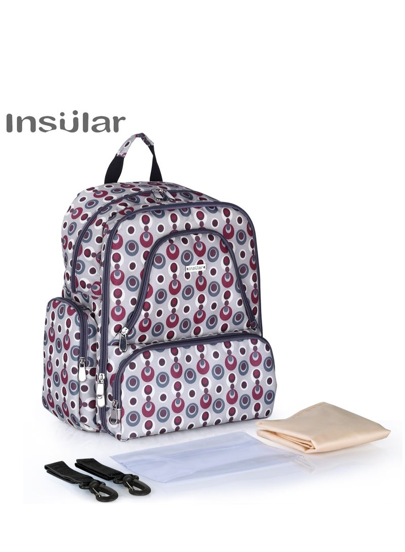 insular Baby Diaper Bag With High-Quality Material And Adjustable Strap For Easy Carrying - Image 1