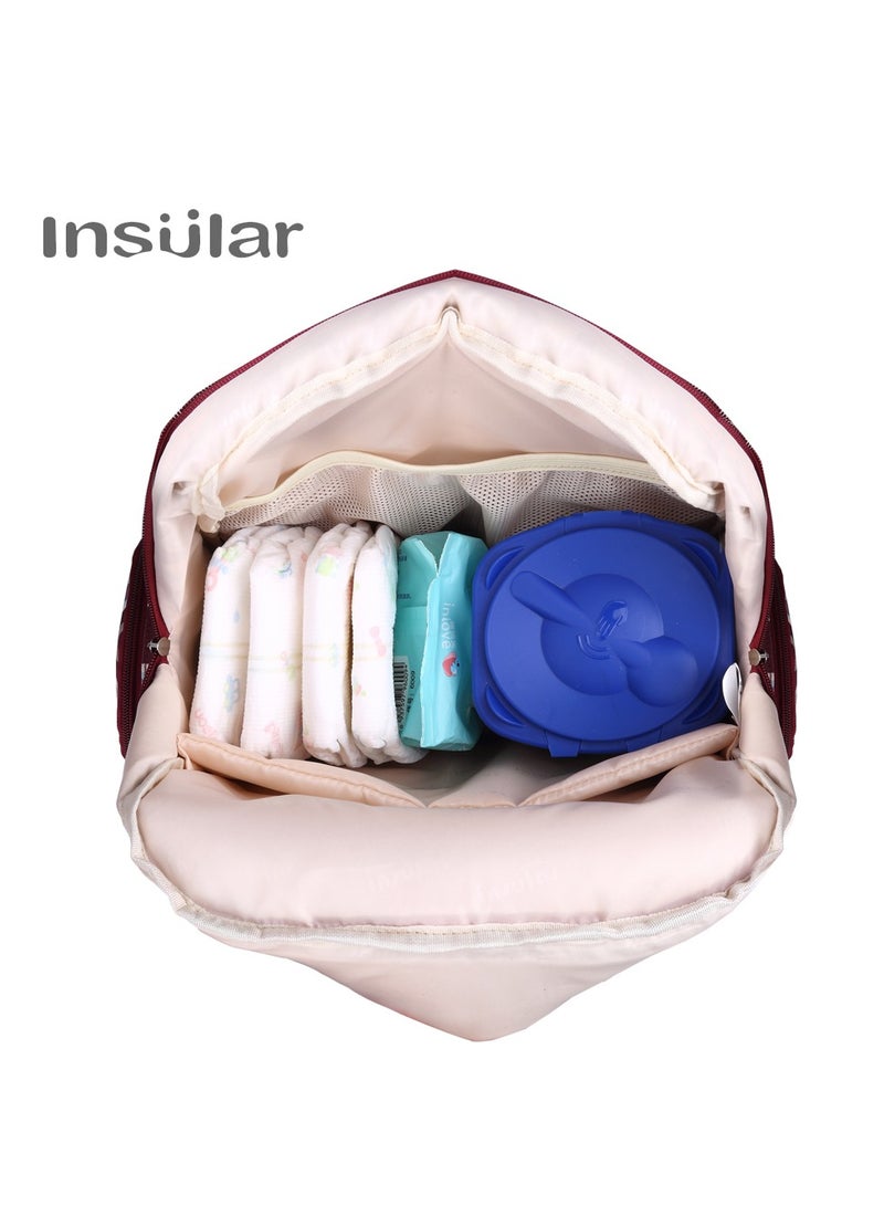 insular Baby Diaper Bag With High-Quality Material And Adjustable Strap For Easy Carrying - Image 3