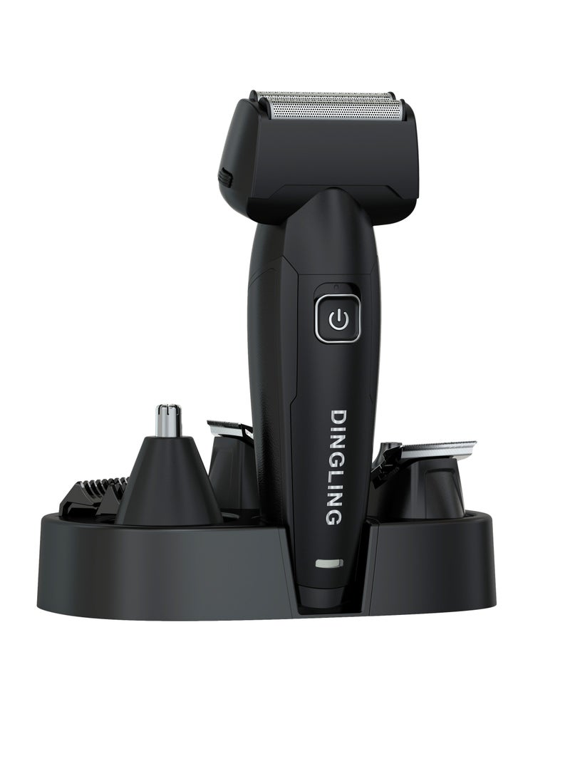 DINGLING - 7 in 1 Professional Electric Hair Clipper Beard Nose Hair Trimmer Men Grooming Kit for Beard, Face, Hair, Body Hair Trimmer - Image 1